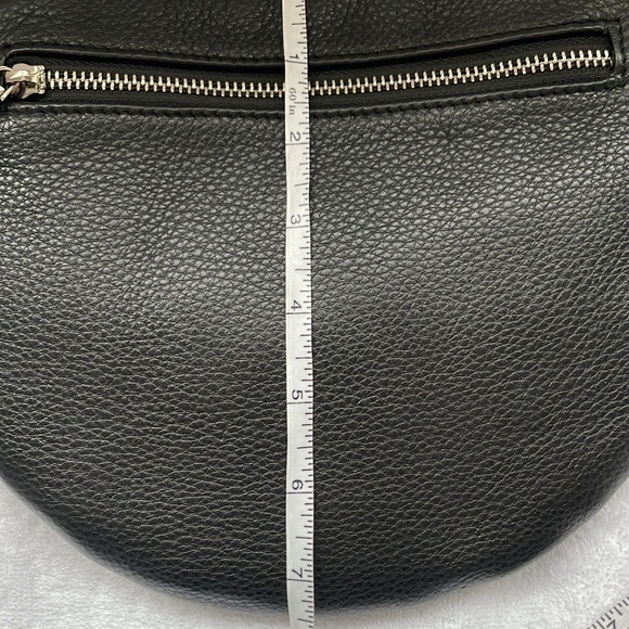 CHRISTOPHER KON Black Genuine Cowhide Leather Flat Crossbody Bag - Picture 9 of 10